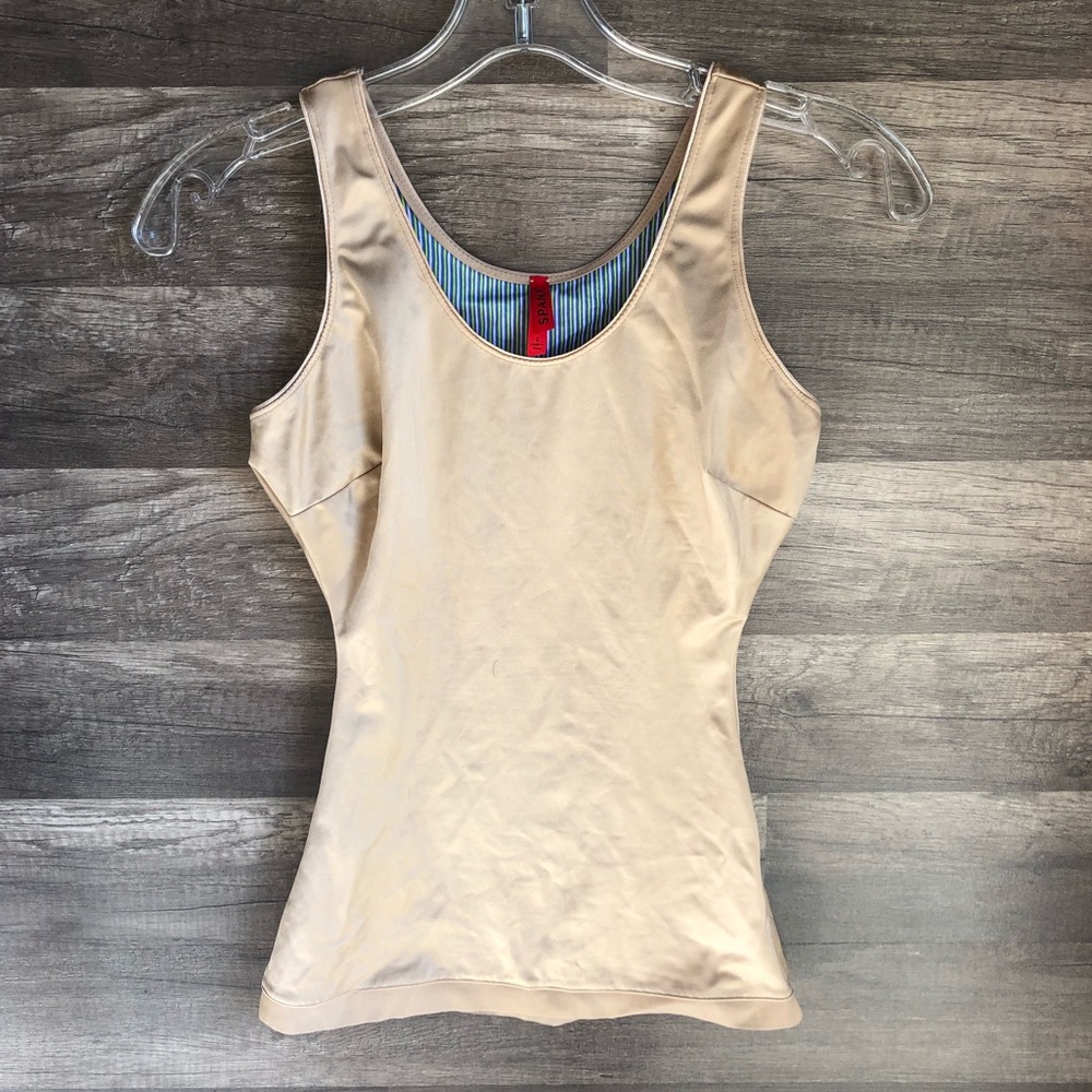 Spanx Nude Compression Tank Top Sz M NWOT